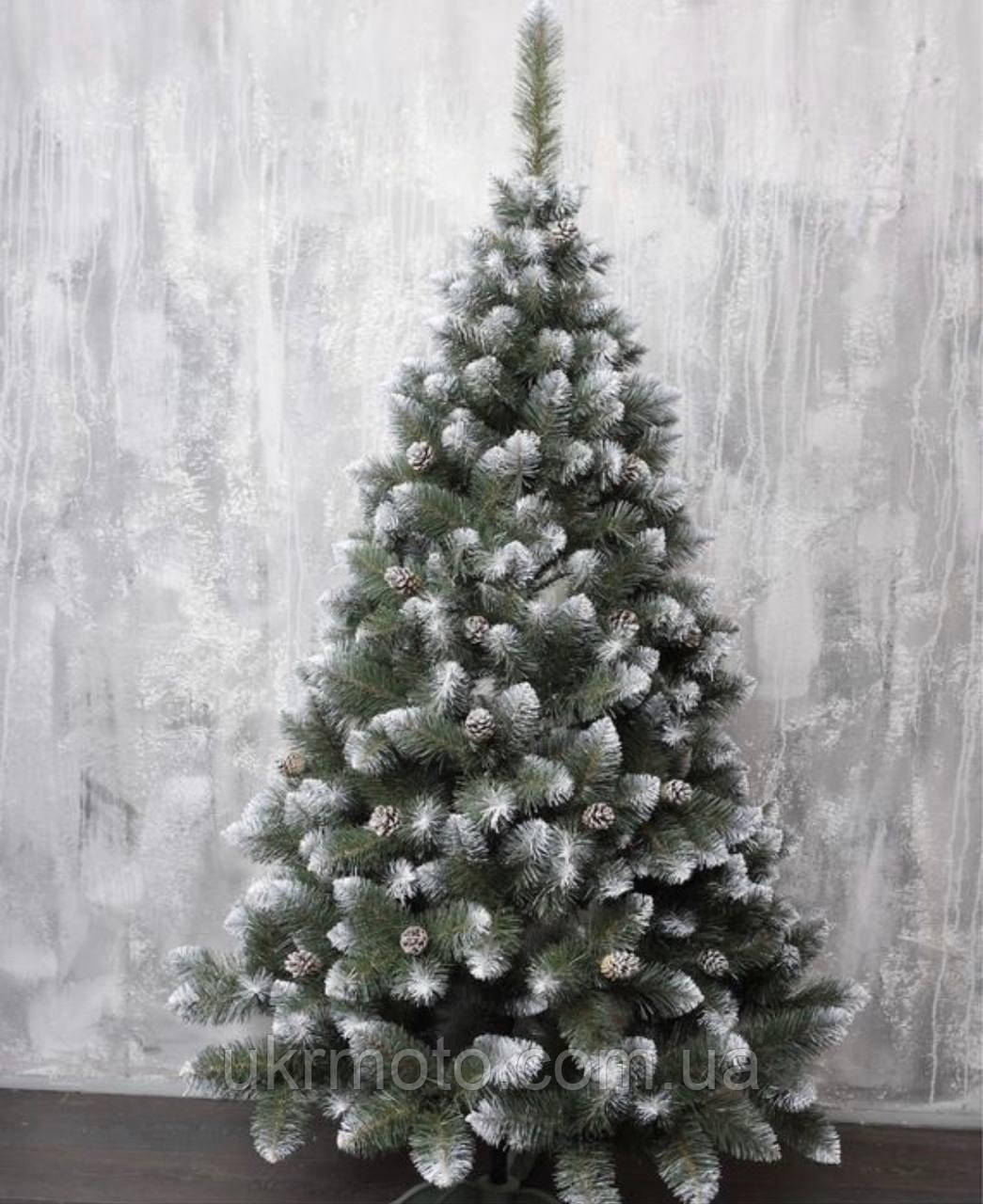 Ялинка штучна з шишками 1.8 м ПВХ, фото 1