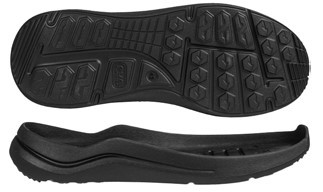 Підошва з EVA(ЕВА) матеріалу для чоловічого взуття Крос-40, розмір: 39-46, Чорного кольору, фото 1