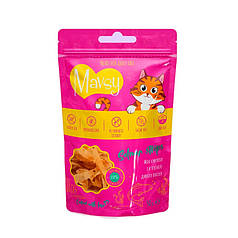 Ласощі Mavsy-Mini Salmon Strips Міні смужки з в'яленого дикого лосося для котів 50г