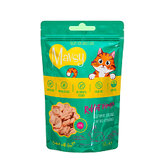 Дієтичні ласощі Mavsy Mini Rabbit Ringsдля котів з м'яса кролика 50г