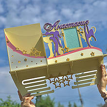 Стійка для нагород. Тримач для медалей. Медальница бальні танці. Тримач для дівчат