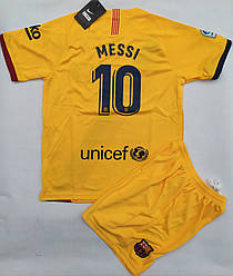 Футбольна форма дитяча Barcelona Messi жовта