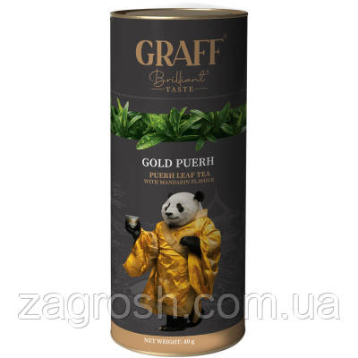 Promo Ціна! Чай Graff Gold Puerh Пуер з мандарином 80 г (4820279610856) - тільки на ZaGrosh.com.ua
