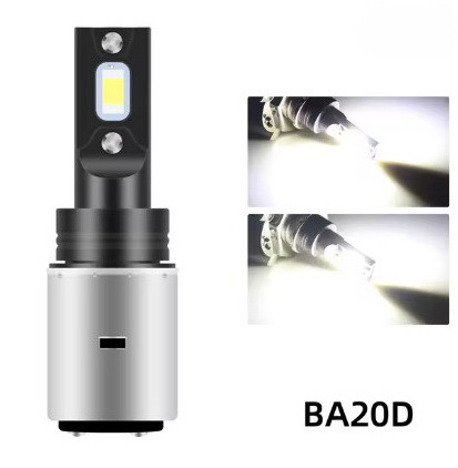 H6 BА20D LED лампа для скутера мотоцикла світлодіодна двох контактна DC 12В