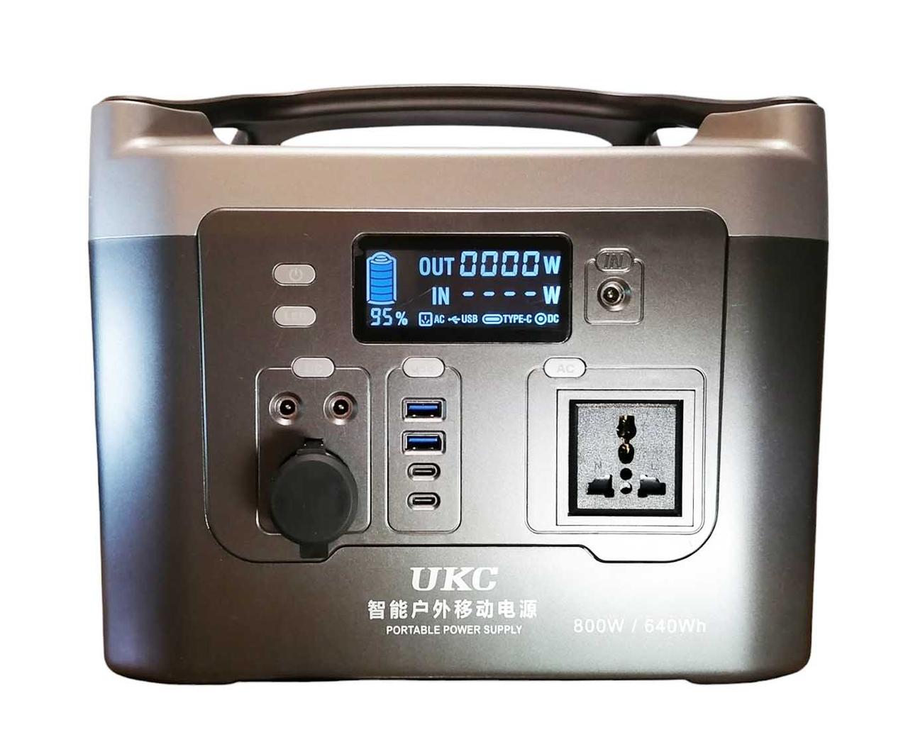 Зарядна станція UKC PMR-800W 640 Wh 12V чистий синус, фото 1