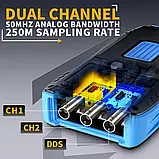 Fnirsi 2C53T Портативний Осциллограф, Мультиметр, Генератор Сигналів — Максимальна комплектація, фото 4