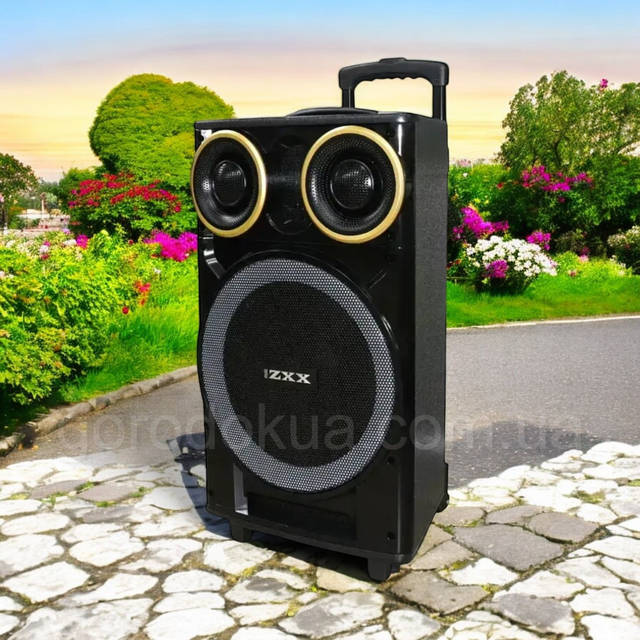Акустическая система 2500W ZXX 9191X колонка чемодан с микрофоном