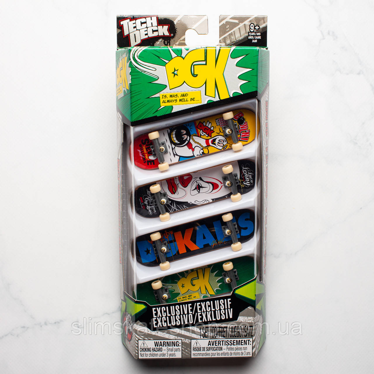 Фінгерборд набір Tech Deck DGK Skateboards Exclusive 4 Pack