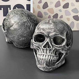 Копілка "Череп" на Хелловін, сіра, Череп Копилка на хэллоуин