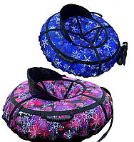 Тюбінг зі спинкою new (ваташка) 80 см, надувні санки дитячі, з камерою, крижана пВХ