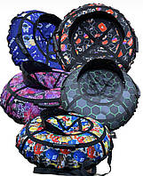 Тюбінг зі спинкою new (ваташка) 80 см, надувні санки дитячі, з камерою, крижана пВХ