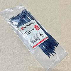 Хомут пластиковий 2,5 x150 мм, (100 шт./пач.), чорний INTERTOOL TC-2516