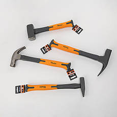 Молоток столярний FIBERGLASS з магнітною ручкою 
зі скловолокна для цвяхів, 600г, DIY-HF2060, фото 4