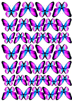 Цукрова картинка Метелики No9181