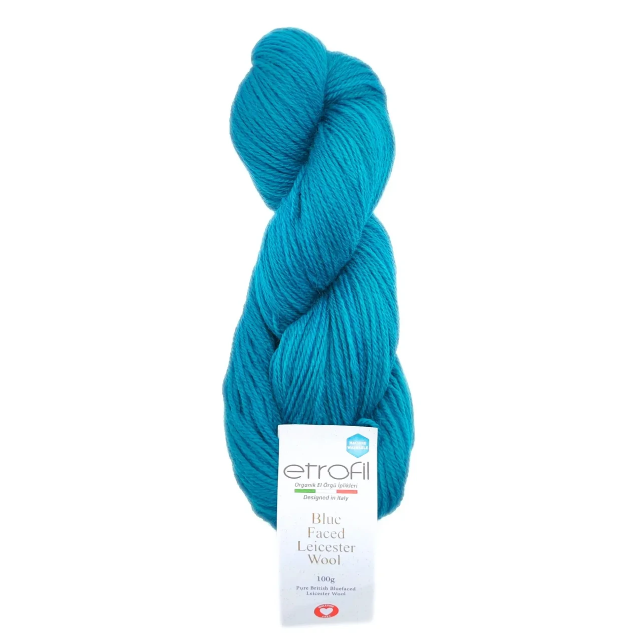 Пряжа Blue Faced Leicester Wool/Блю Фейс Лейстер Вул, глибокий океан Deep Ocean 75178, Etrofil