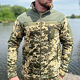 Флісова кофта тактична з накладками піксель ММ14, фото 7