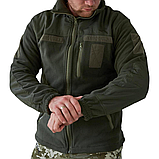 Флісова кофта тактична з накладками олива, фото 3