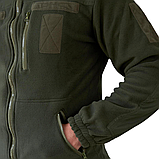 Флісова кофта тактична з накладками олива, фото 6
