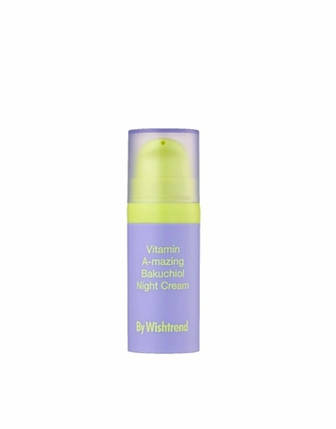 Нічний крем ретинолом і бакучиолом BY WISHTREND Vitamin A-mazing Wakuchiol Night Cream 10 мл, фото 1