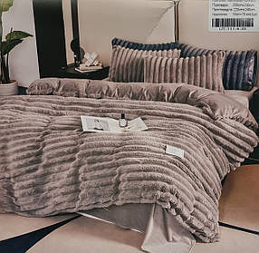 Постільний комплект "Шарпей" Кава з молоком, Євророзмір