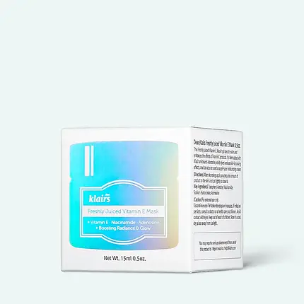 Вітамінна маска для сяяння шкіри Dear, Klairs Freshly Juiced Vitamin E Mask 15 мл, фото 1