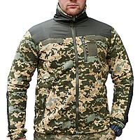 Флісова кофта тактична з накладками "ГРІЗЛІ" піксель ММ14 TM Military