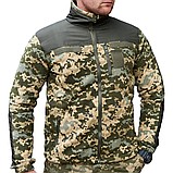 Флісова кофта тактична з накладками "ГРІЗЛІ" піксель ММ14 TM Military, фото 4