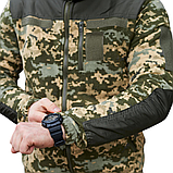 Флісова кофта тактична з накладками "ГРІЗЛІ" піксель ММ14 TM Military, фото 5