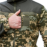 Флісова кофта тактична з накладками "ГРІЗЛІ" піксель ММ14 TM Military, фото 8