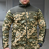 Флісова кофта тактична з накладками "ГРІЗЛІ" піксель ММ14 TM Military, фото 9