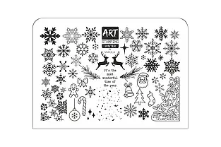 Пластина для стемпінгу "ART STAMPING" by Vakula WINTER