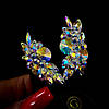 Сережки сценічні зі стразами Preciosa Crystal AB, фото 4