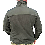 Флісова кофта тактична "ГРІЗЛІ" з накладками олива, фото 4