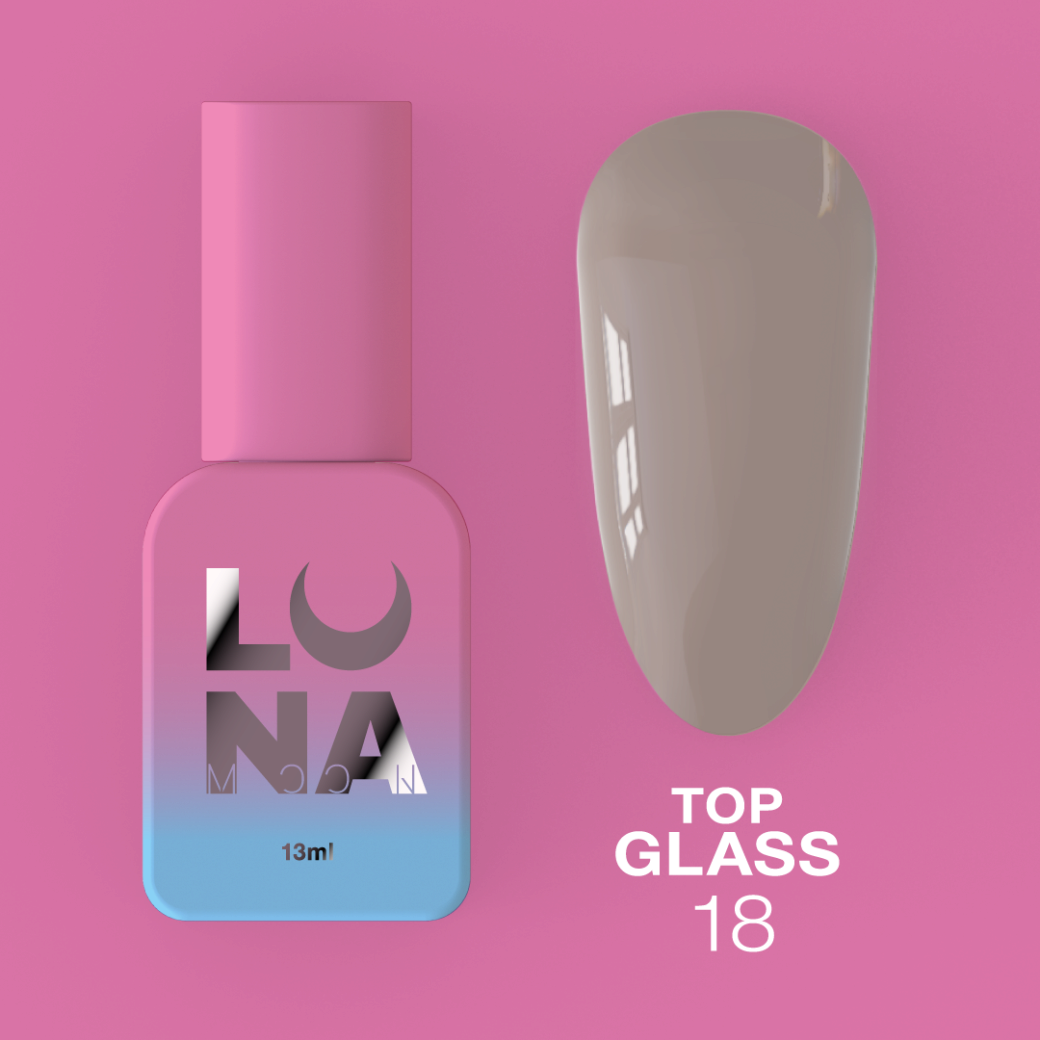 Топ для гель-лаку LUNAmoon Top Glass №18 13ml