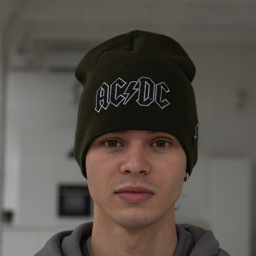 Шапка RWB - AC DC, олива