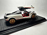 Машинка металева Pagani huayra Roadster , "АвтоЕксперт" , біла, світло звук 21*5,5 * 9 см, 1:24, фото 4