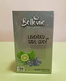Чай Bellevue з бергамотом та лавандою 100 г зелений