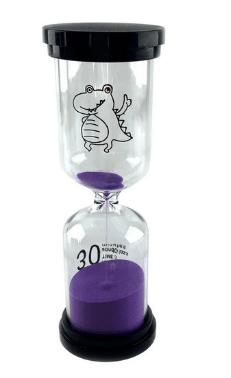 Пісочний годинник на 30 хв фіолетовий пісок, фото 1
