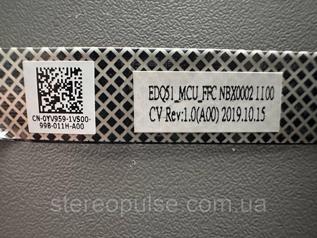 Шлейф 0YV959 для ноутбука Dell Alienware M15 R2 Original, фото 1