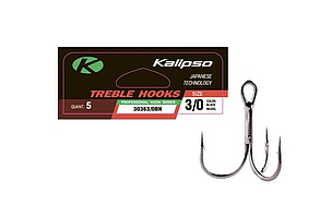 Гачок трійник Kalipso Treble 30363/0BN №3/0 5шт