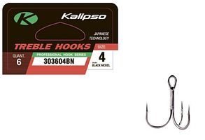 Гачок трійник Kalipso Treble 303604BN №4 6шт