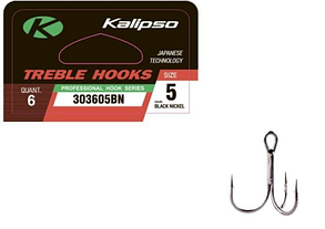 Гачок трійник Kalipso Treble 303605BN №5 6шт
