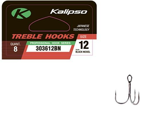 Гачок трійник Kalipso Treble 303612BN №12 8шт