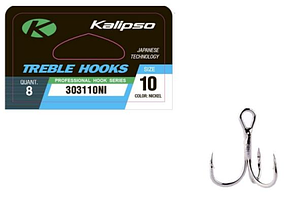 Гачок трійник Kalipso Treble 303110NI №10 8шт