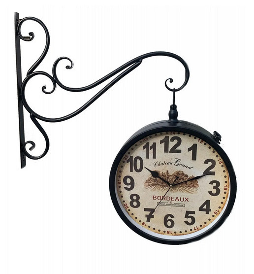 Годинник на стіну станційний двосторонній, фото 1