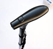 Складна телескопічна тростина-паличка 83-95 см з ліхтариком і нековзною потрійною підставкою Trusty Cane, фото 5