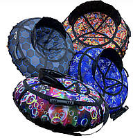 Тюбінг зі спинкою new (ваташка) 80 см, надувні санки дитячі, з камерою, крижана пВХ