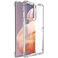 Протиударний силіконовий чохол із посиленими кутами для Motorola Moto G85 прозорий бампер