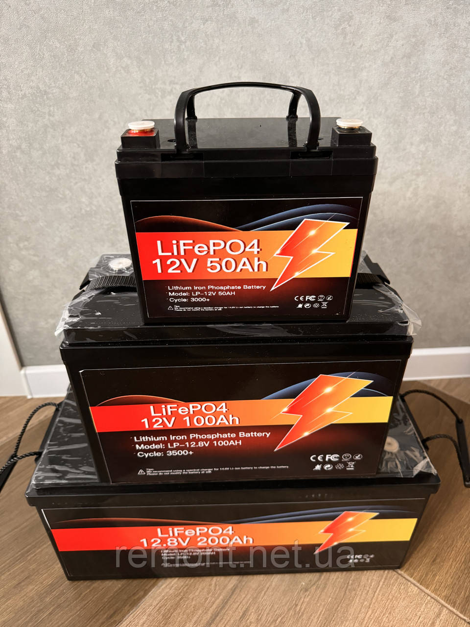 Тягові Акумулятори LiFePO4 літій-залізо-фосфатний 12.8v 50/100/200Ah для ДБЖ, Сонячних батарей, Кемпінгу..., фото 1