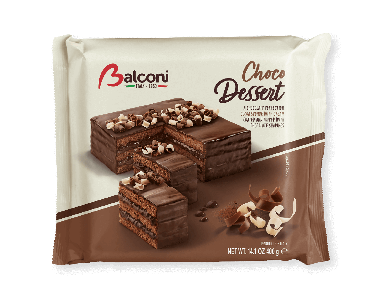 Торт шоколадний BALCONI 400г, (6шт/ящ)